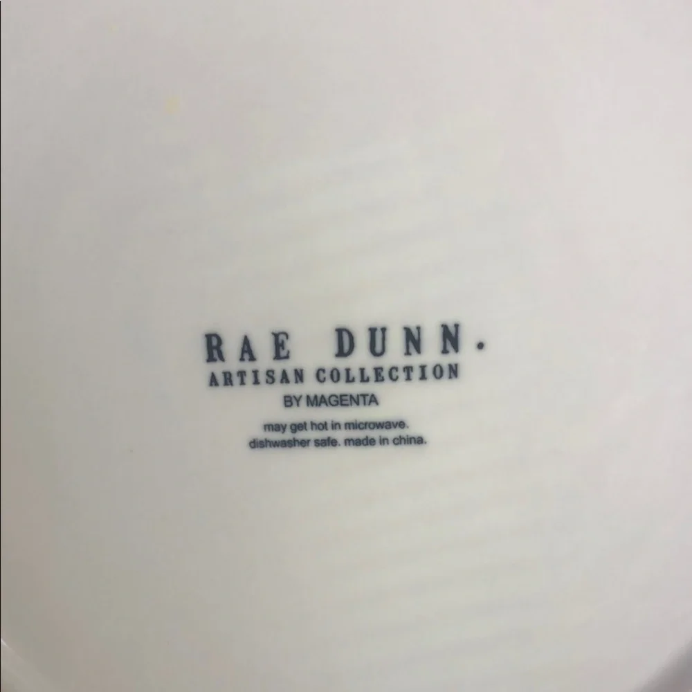 Rae Dunn White Ceramic Devour Bowl 🐶